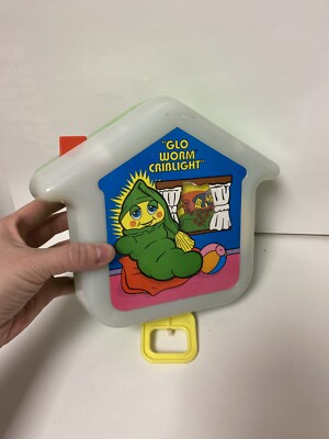 Vintage 1985 Playskool Glo Worm Crib Light Music Box USA Unique TestedWorks 