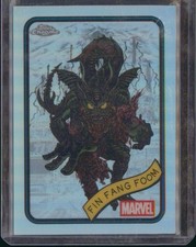 2025 Topps Chrome Marvel #53 Fin Fang Foom Refractor
