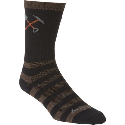 SockGuy, Trail, Wool Crew Sock, Sporty and Stylish, 6 Inches - Small/Medium