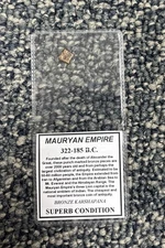 Mauryan Empire Bronze Karshapana – 322–185 B.C. – SUPERB CONDITION Coin –