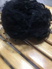 VTG BLACK  SKULL CAP  FASCINATOR HAT Netting & Feathers  — photo 3