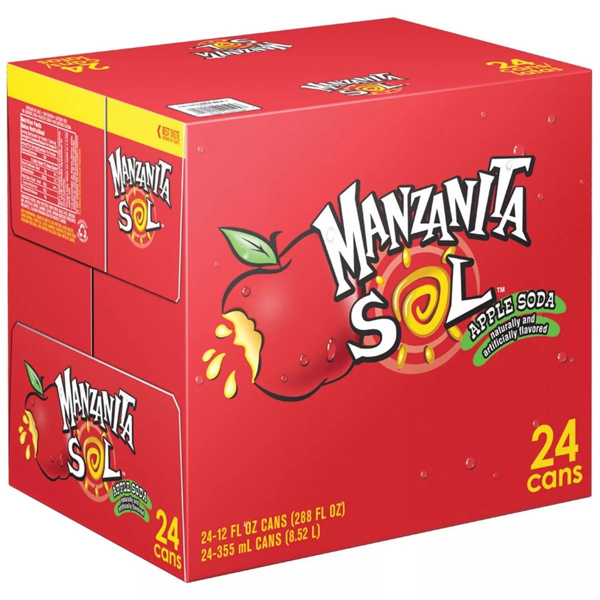 Manzanita Sol Soda Apple, 12 Fluid Ounce (Pack of 24) | eBay