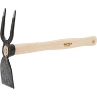 Geschmiedete Hacke Handhacke Gartenhacke 2 Zinken Mit Eschenholzgriff 7 Cm