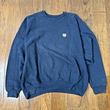 Vintage 90s Champion Reverse Weave Ribbed Fleece Notre Dame Sweatshirt Mens XXL