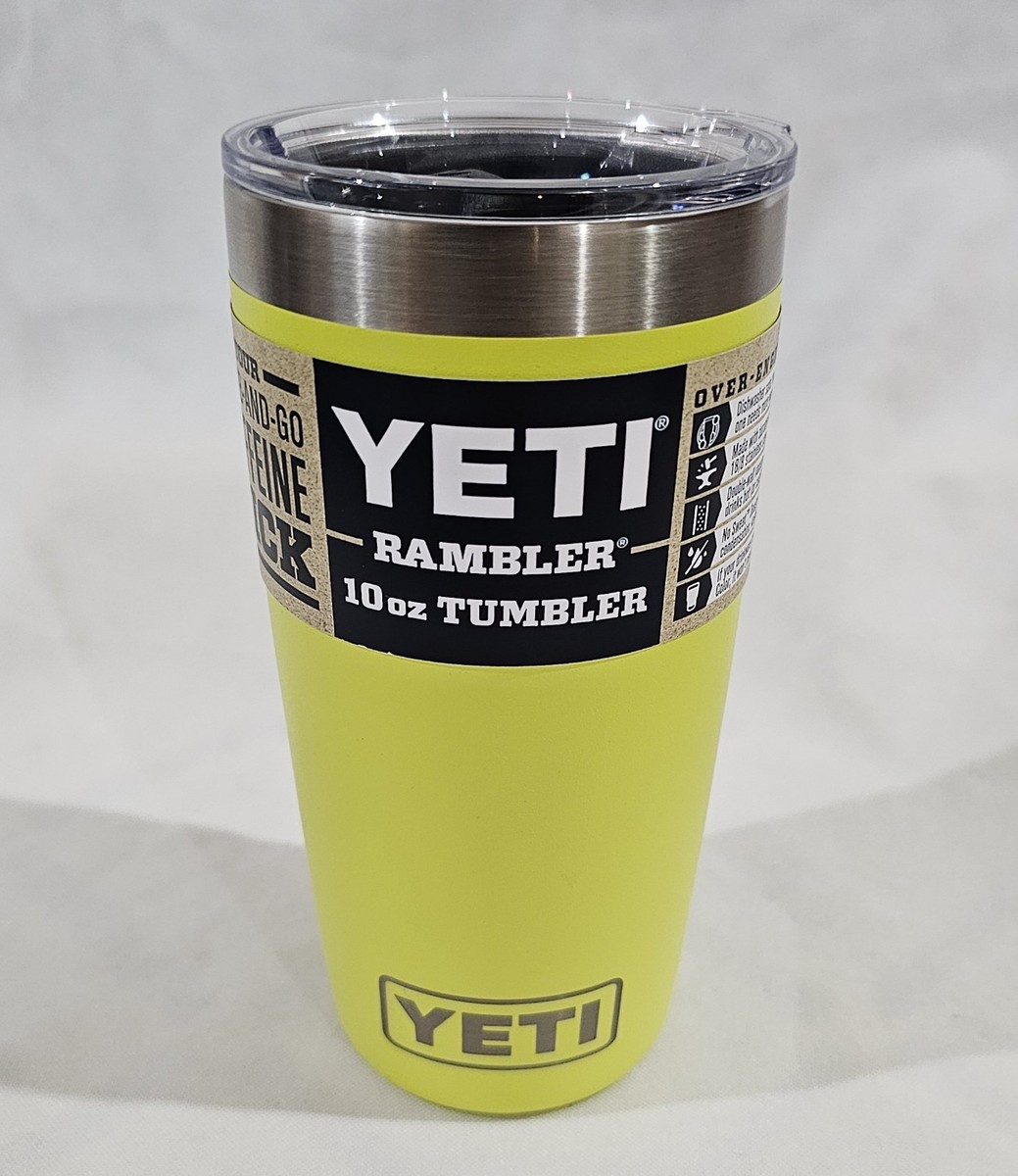 YETI Rambler 10 oz Tumbler Firefly Yellow Limited Edition