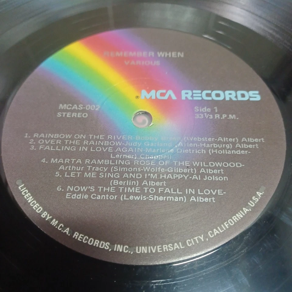 REMEMBER WHEN Vintage Nostalgia Vinyl Record 12" Music Album (12 Tracks) 33RPM - Image 4 of 4