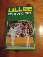 H/C CRICKET BOOK LILLEE OVER AND OUT 1984  GREAT   * MUST SEE *