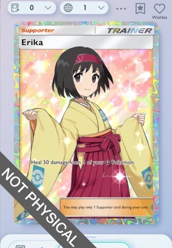 Pokemon TCG POCKET - Erika Full Art 2⭐, Genetic Apex, English