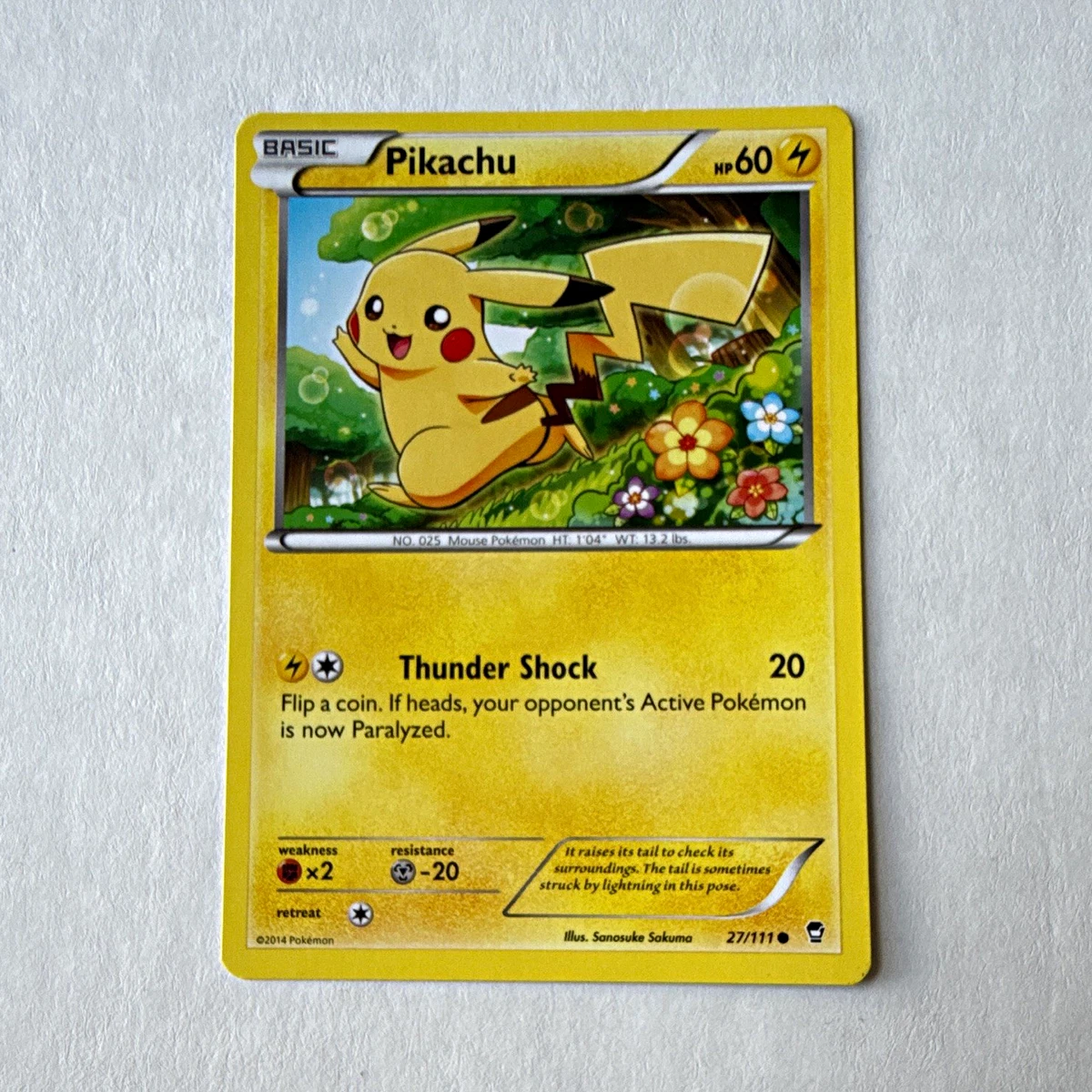 Pikachu XY-Furious Fists Pokémon TCG Individual Collectible Card