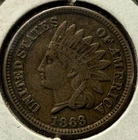 1863 Indian Head Cent Penny VF  - Very Fine Condition
