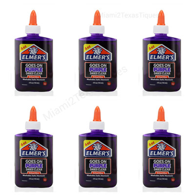 Elmer s Disappearing Liquid School Glue | Purple Color, Dries Clear, for Kids Ar