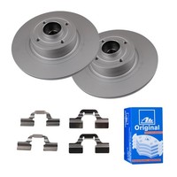 ATE Bremsscheiben Ø270MM + BremsbelÄGe Hinten FÜR Renault Megane II ScÉNic