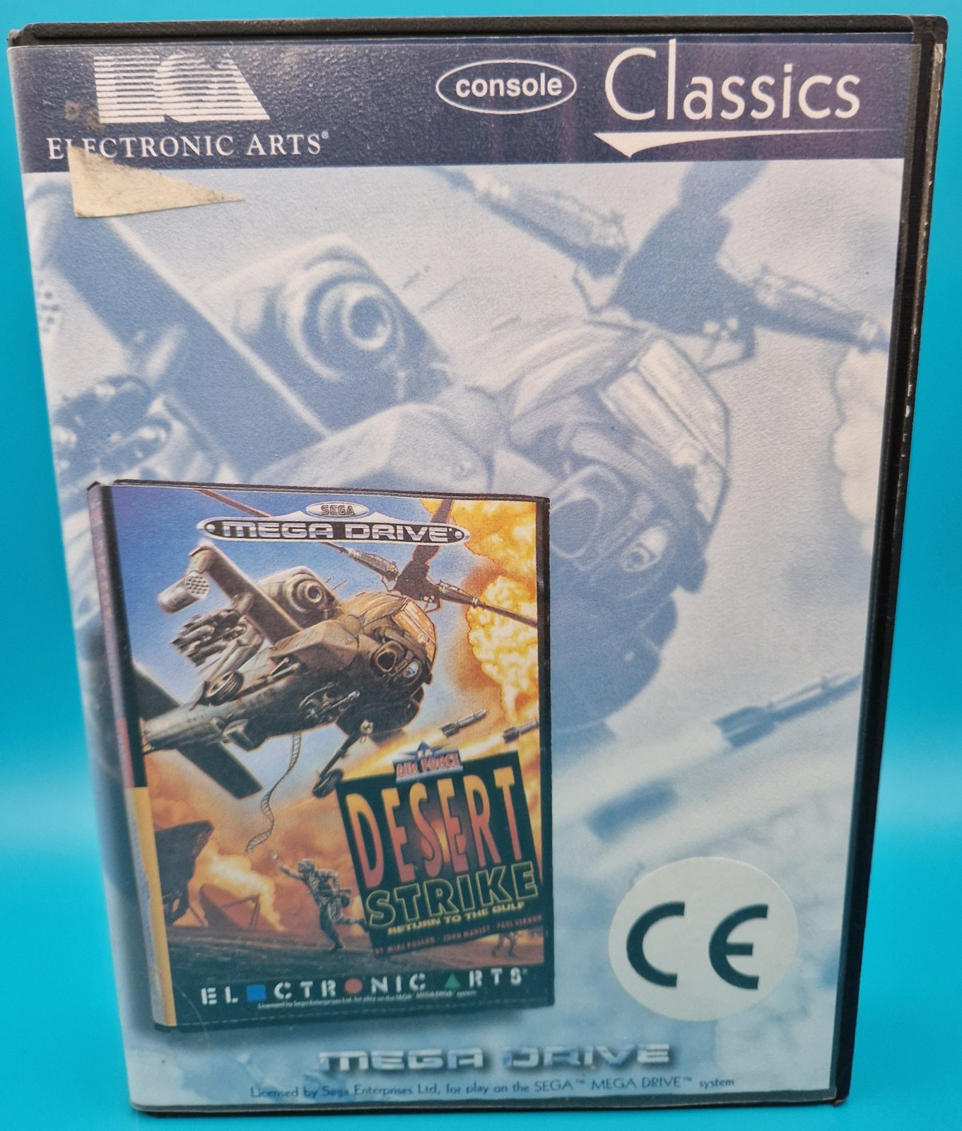 Sega Mega Drive Desert Strike Blue Label Classic Series Complete With Manual
