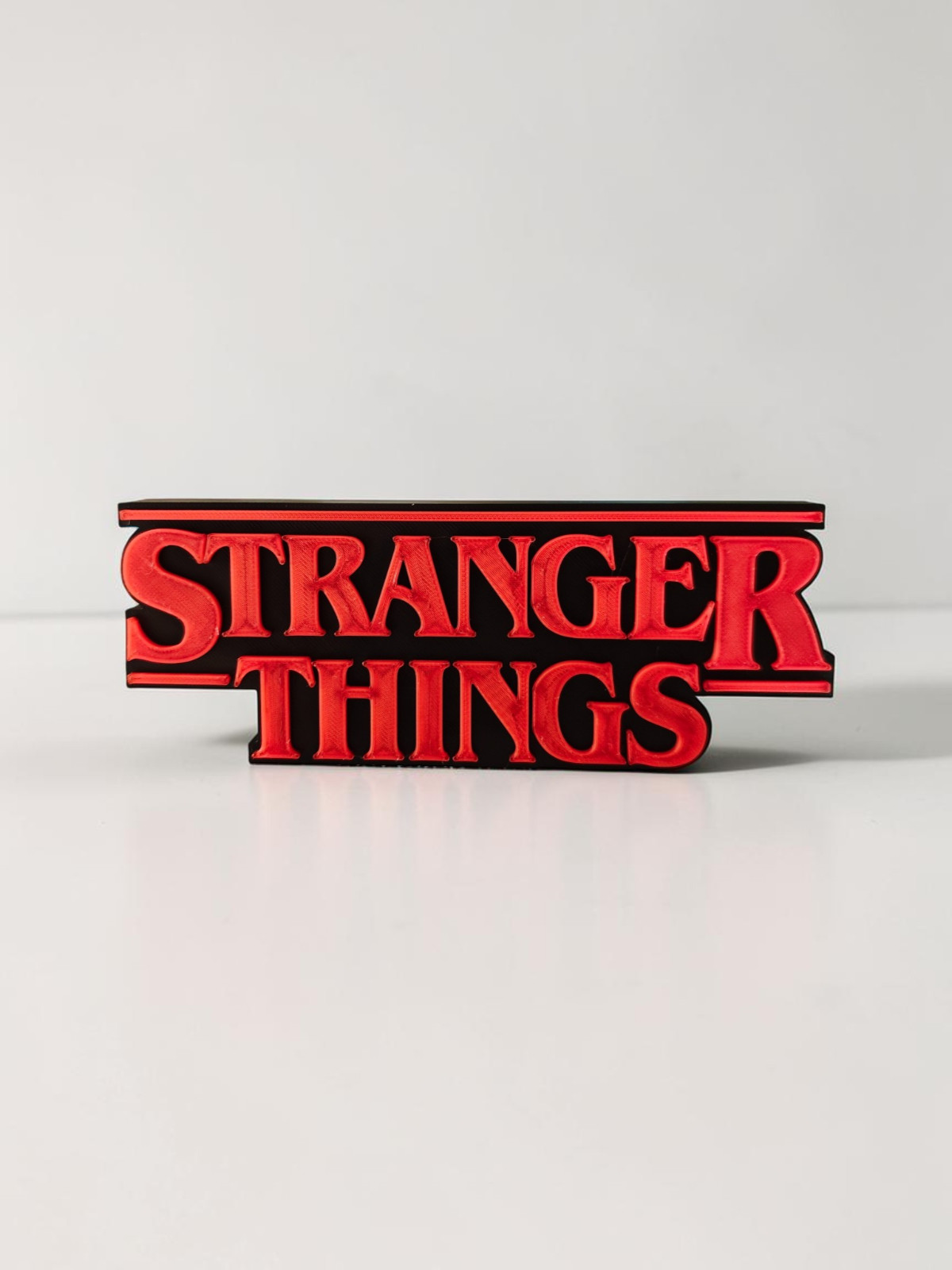 Plaque Logo Stranger things - 3D Décoration Murale Film Série
