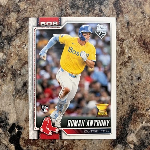 2026 Topps Series 1 ROMAN ANTHONY SUPER BOX IMAGE VARIATION Companion Card