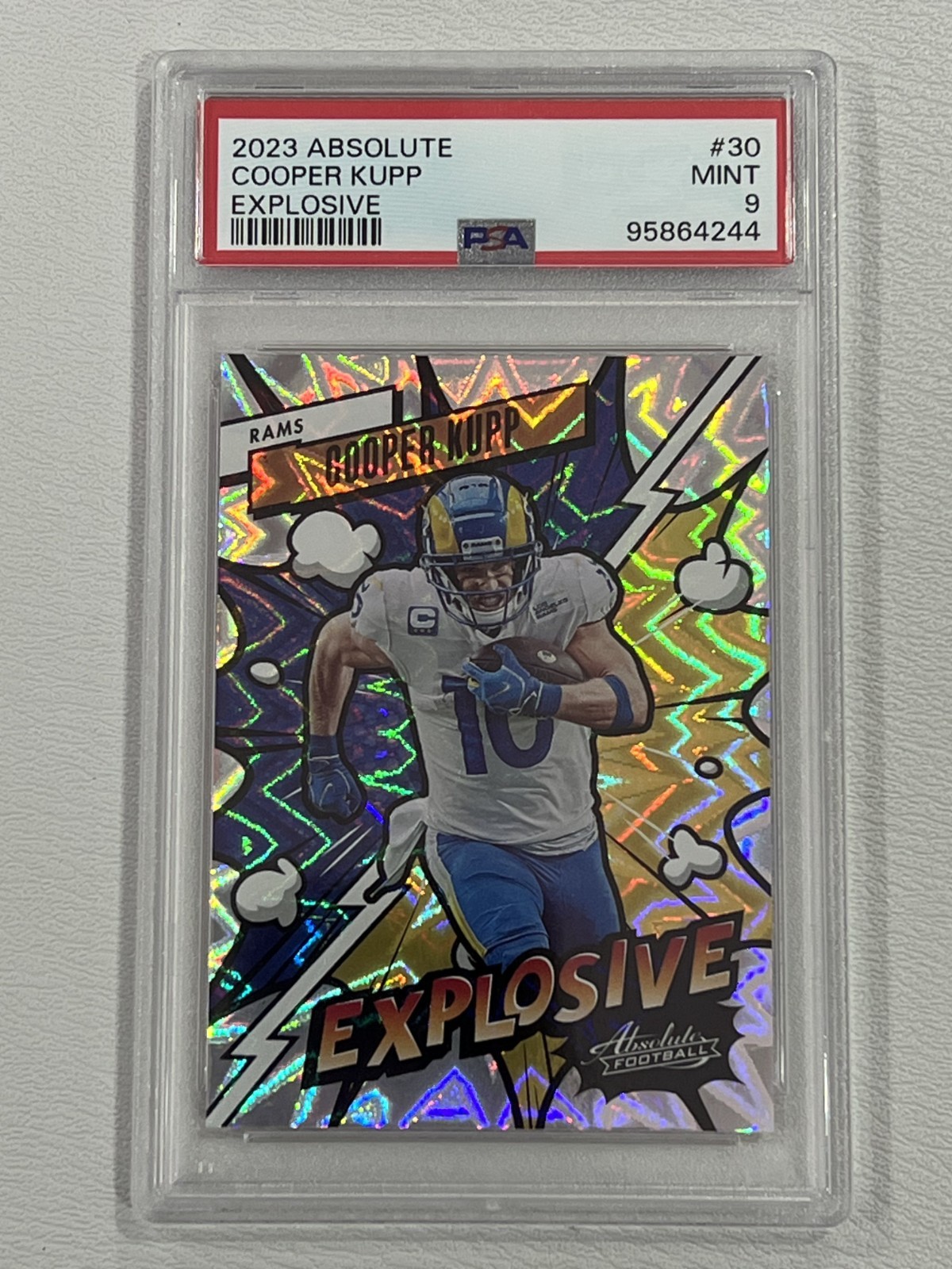 2023 Panini Absolute - Explosive Cooper Kupp #30 PSA MINT 9