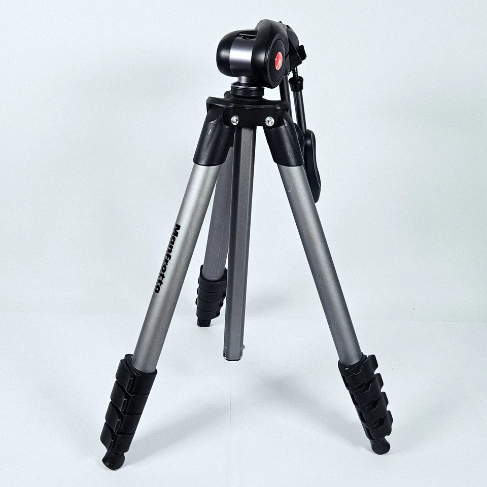 Manfrotto Tripod Adjustable Height Camera Stand Quick Release Aluminium Preloved - Image 2 of 4