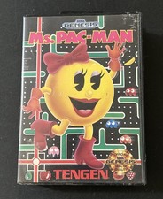 Ms. Pac-Man (Sega Genesis, 1991) Original Game Case & Manual ONLY