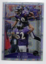 2009 Topps Chrome Xfractor Ed Reed Card #TC16 - Baltimore Ravens ! EX