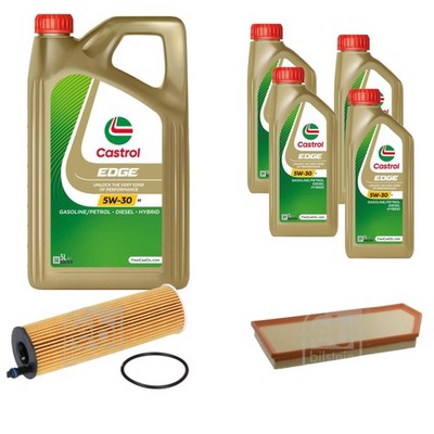 FEBI BILSTEIN Inspektionspaket 9L CASTROL EDGE 5W-30 M für Mercedes-Benz
