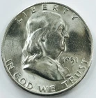 *1951 S FRANKLIN HALF DOLLAR* *GEM BU+* NR #P2475