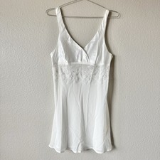 Vtg Intimo Amore Sheer Slip Dress Medium Lingerie Beaded Dainty Romantic Wedding
