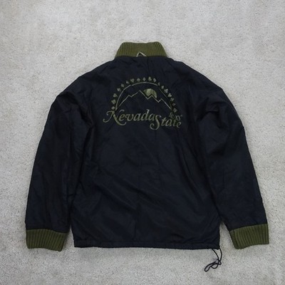 Levis Jacket Mens Small Red Tab Nevada State Black Bomber Retro 90s Streetwear