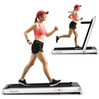 2 in 1 Folding Treadmill  4.75HP Running Machine w/ APP & Remote Control White