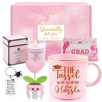 Graduation Gift for Her 2026, Congratulations Gifts Women 12 Ounces, Pink 