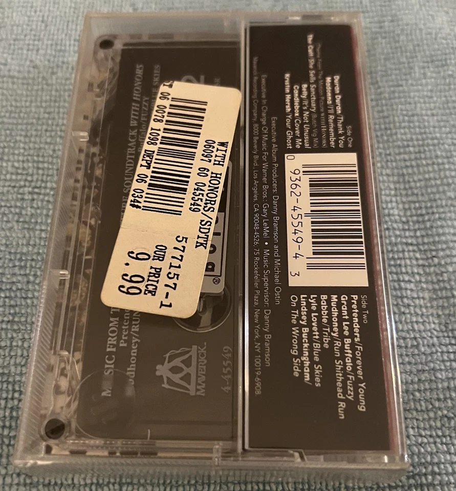 With Honors Soundtrack Cassette Tape New Sealed Madonna The Cult Duran Duran - Image 2 of 4