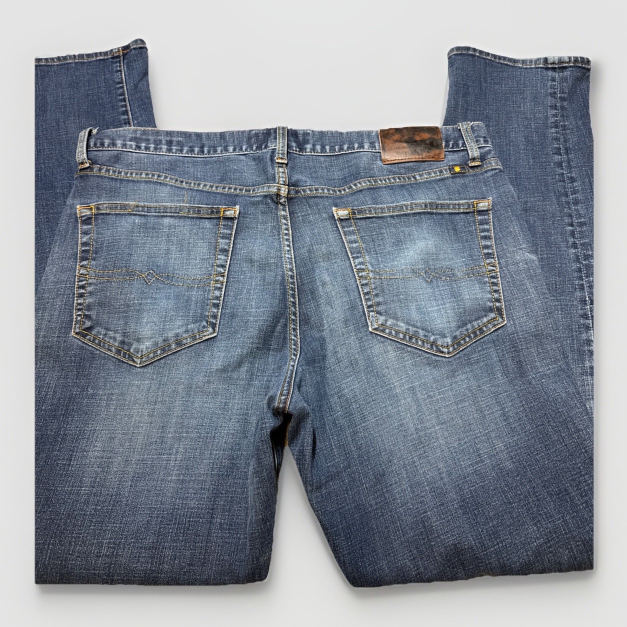 121 Slim Straight Denim Men's Size 36 X 32 Blue Stretch Deni