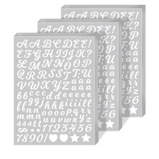 15 Sheets Vinyl Letter Stickers, 0.5 inch Small Letter Stickers Self-Adhesive...