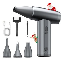 Metal Electric Compressed Air Duster, 300000RPM Brushless Motor with Stepless...