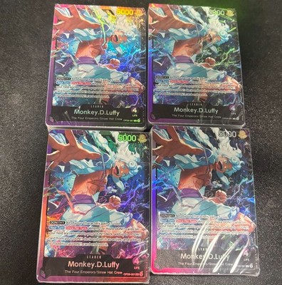 One Piece Card Game Monkey D Luffy Starter Deck ST26 (Brick) Deck Only x4