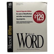 Microsoft Word Version 6.0 Special Upgrade Edition for Windows 3.5  High Density