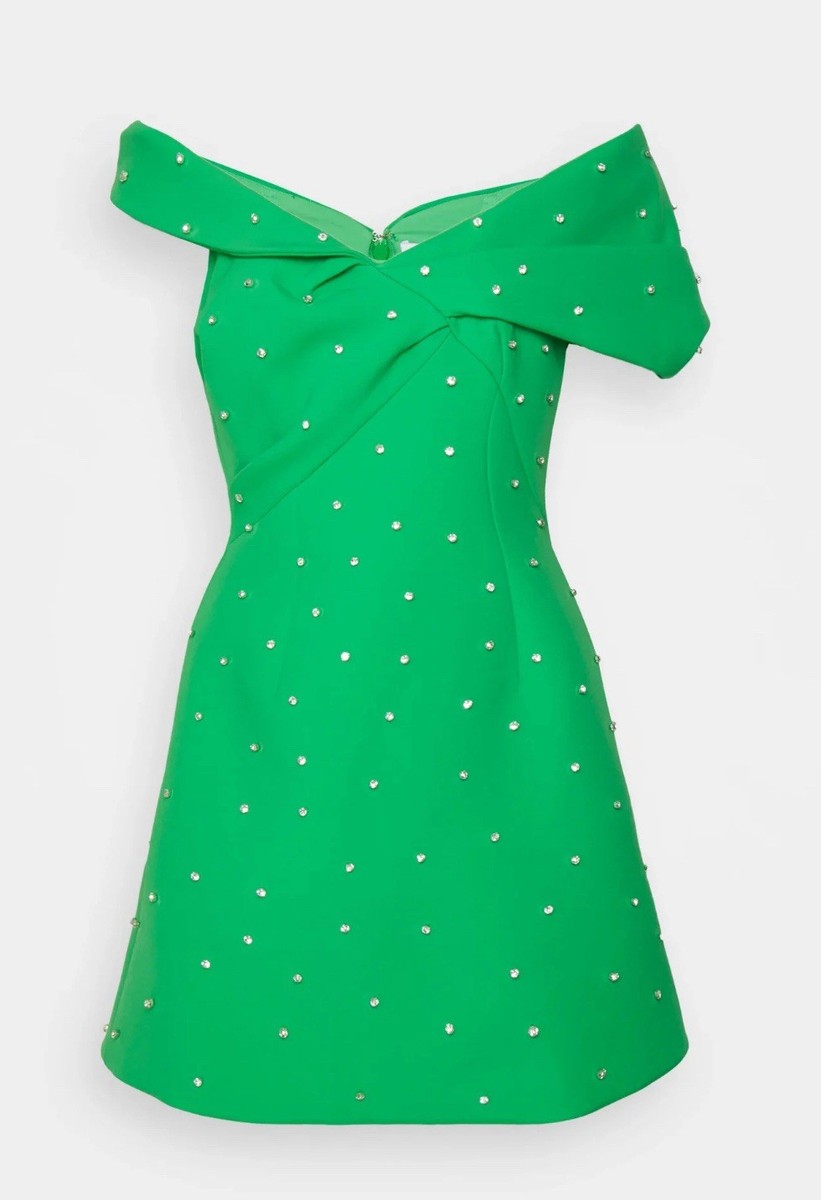 rachel gilbert green beaded dress RACHEL GILBERT INDI GOWN - GREEN by Rachel Gilbert