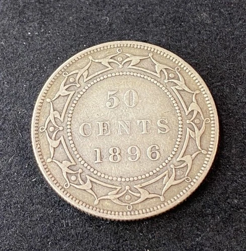 1896 Newfoundland 50 Cents — photo from the most recent tracked eBay sale