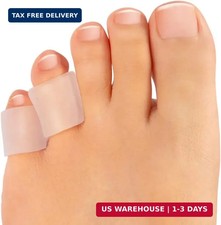 Gel Toe Protectors,8 PCS Small Thicken 8 PCS XS Routine Toe Sleeves,Transpar