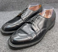 Allen Edmonds Black Leather Split Toe Derby Shoes Men’s 12D Vibram Sole USA