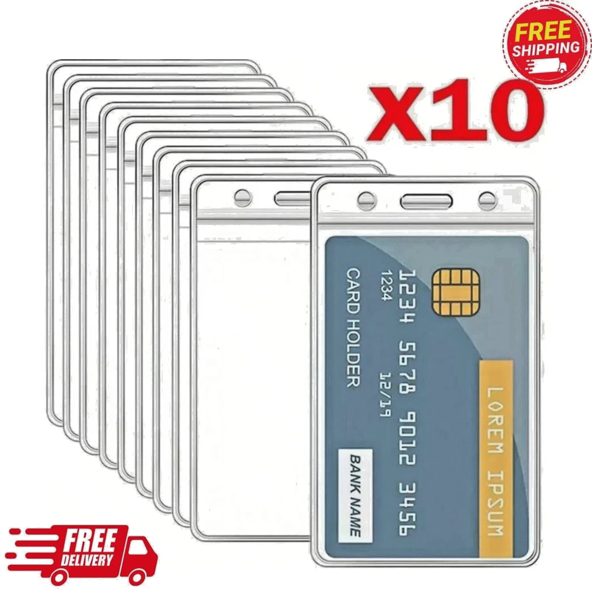 ID Card Holders | UK STOCK | Badge Holder | ID Pouches From 0.14p