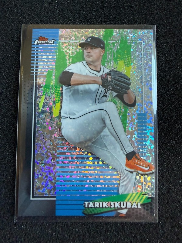2026 Topps Finest #55 Tarik Skubal - Detroit Tigers Mini-Diamond
