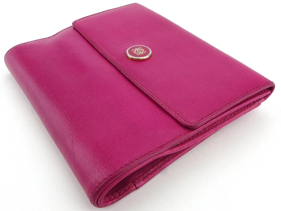 Portefeuille Loewe Anagram à deux volets rose kawaii directement du JAPON - Photo 4/4