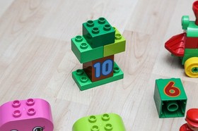 Lego Duplo Number Train with lots of accessories, building blocks, spares (#10558) Train