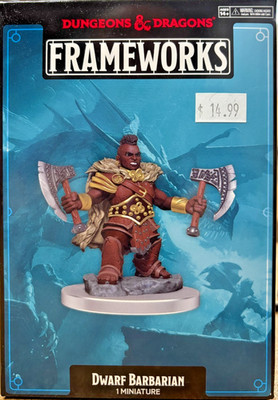 Dungeons & Dragons Frameworks Dwarf Barbarian - New in box
