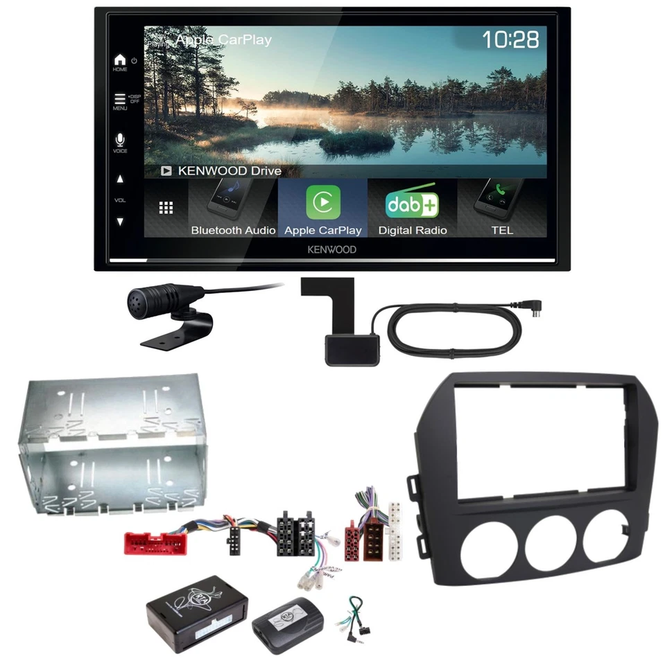 Kenwood DMX7722DABS Android Auto CarPlay Einbauset für Mazda MX-5 NC FL - Bild 1 von 1