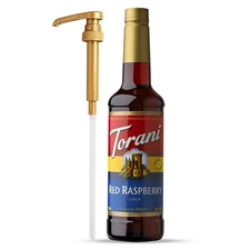 Torani Red Raspberry Syrup, Pump Included, 25.4 Oz