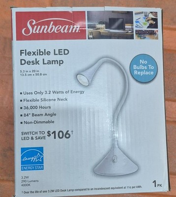 Sunbeam Flexible LED Desk Lamp - NEW
