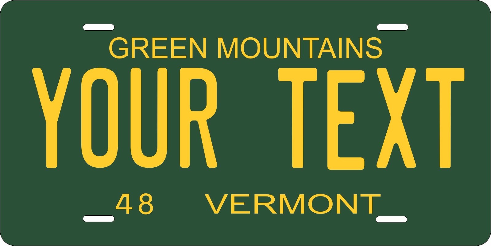 Vermont 1948 License Plate Personalized Custom Auto Bike Motorcycle Moped Tag