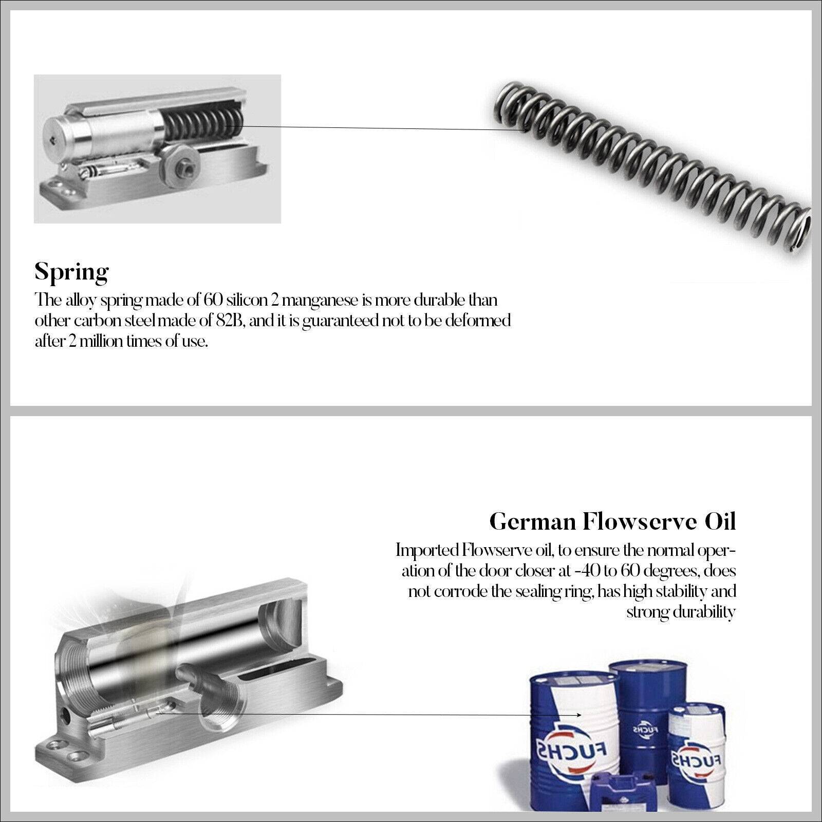 143187lbs Automatic Commercial Door Closer Spring Hydraulic Auto Door