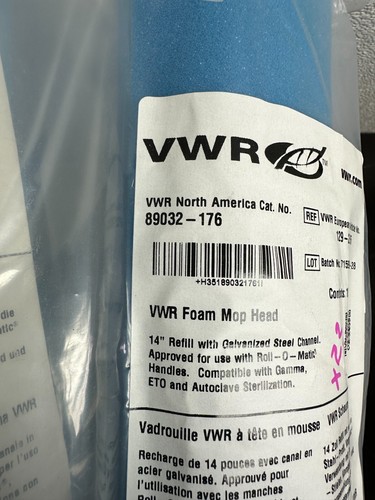 VWR Cat No 89032-176 Foam Mop Head Roll-O-Matic Sponge Refills Lot 23 PCS - Picture 12 of 21
